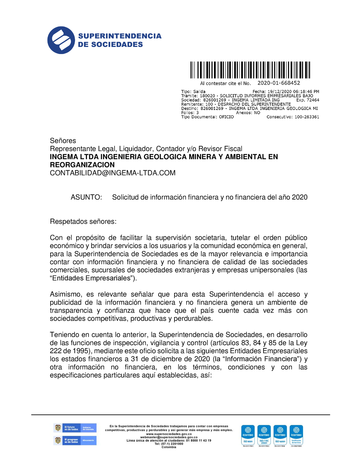 1principal 1 Pqr Señores Representante Legal Liquidador Contador