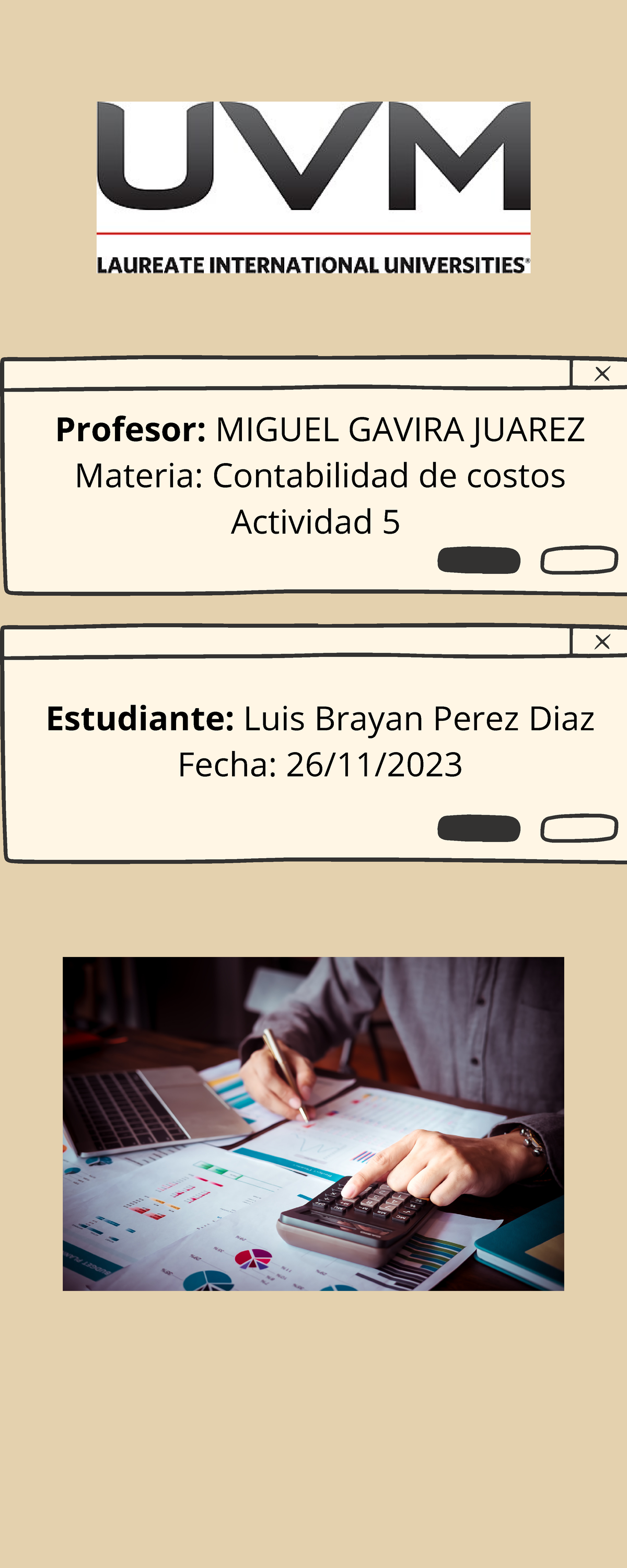 A5 Contabilidad De Costos Profesor Miguel Gavira Juarez Materia Contabilidad De Costos 3563