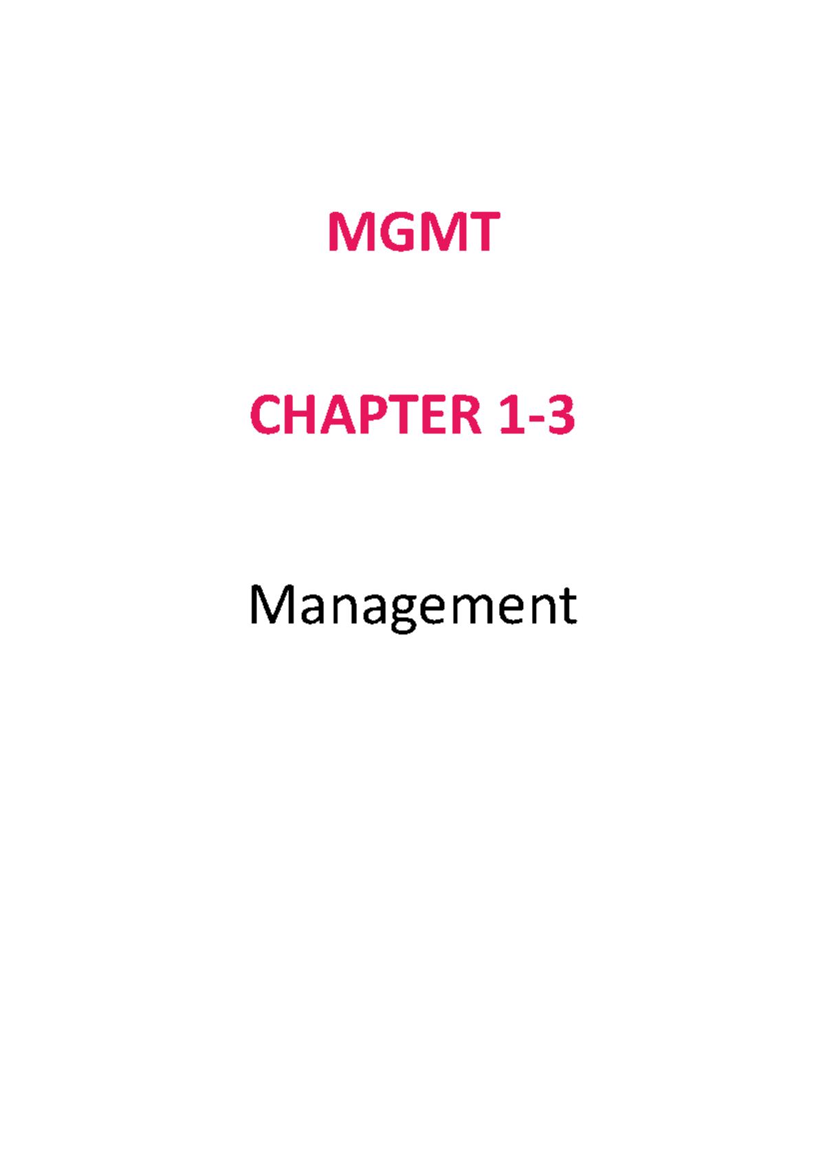 Lecture1, Chapter 3,C01 Management Instr PPT MGMT3Ce - MGMT CHAPTER 1 ...