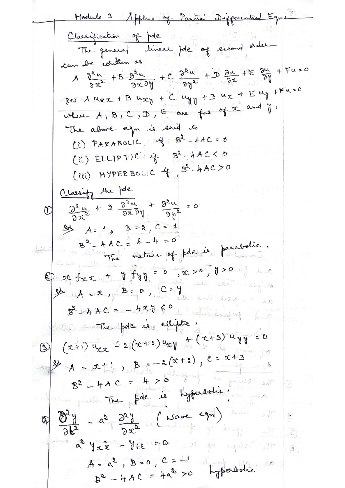 TBVP U3 Hand - notes - Module 3 Appline of Partial Differential Egne ...