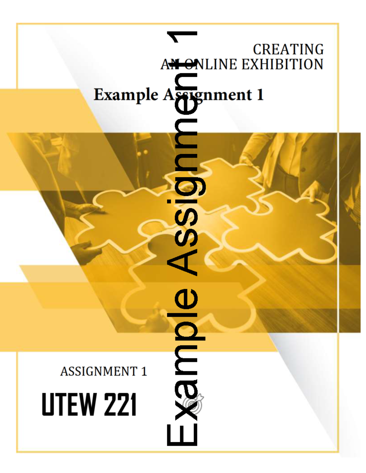 Example Assignment 1 UTEW221V - TABLE OF CONTENTS TABLE OF CONTENTS ...