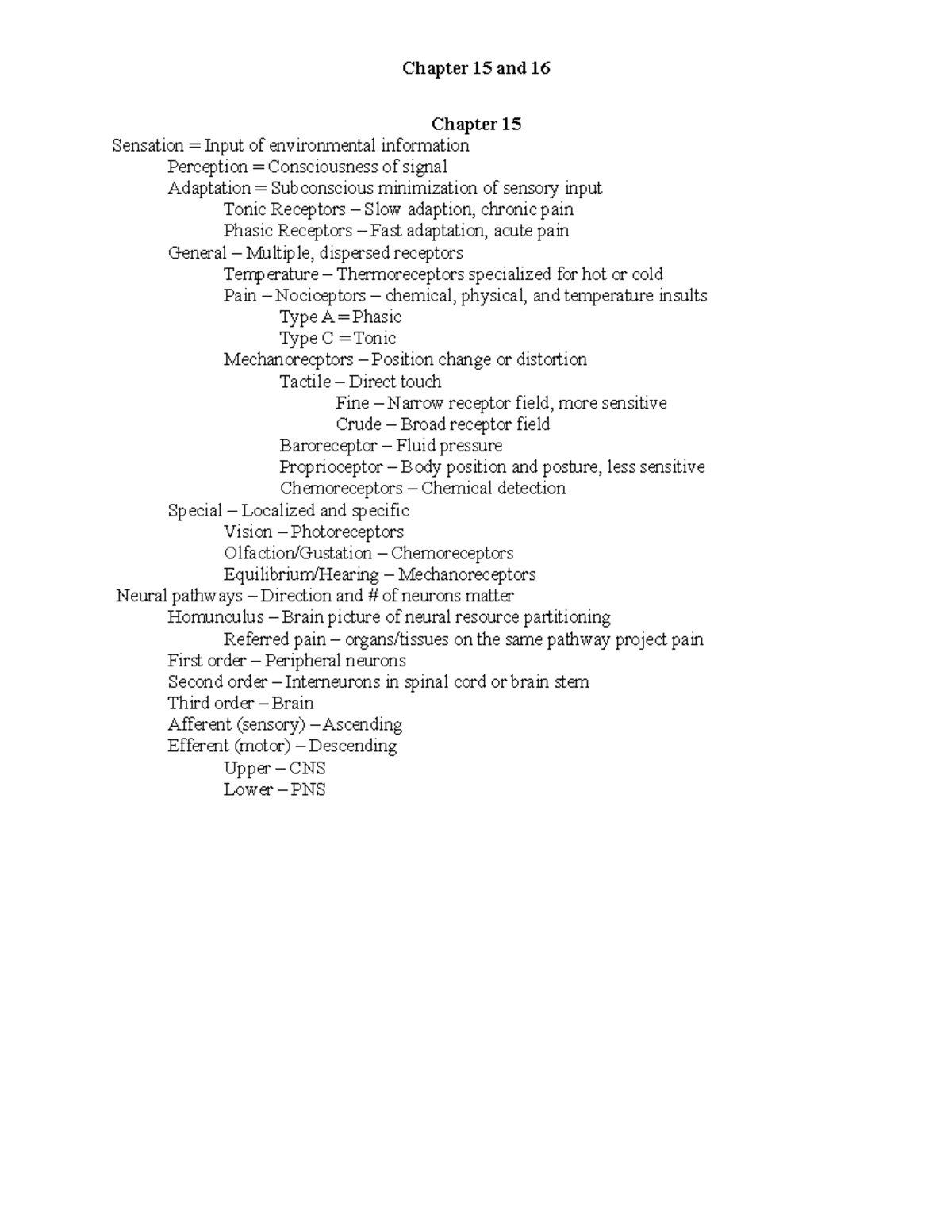 Chapter+15+and+16+Chapter+Notes+330 - Chapter 15 and 16 Chapter 15 ...