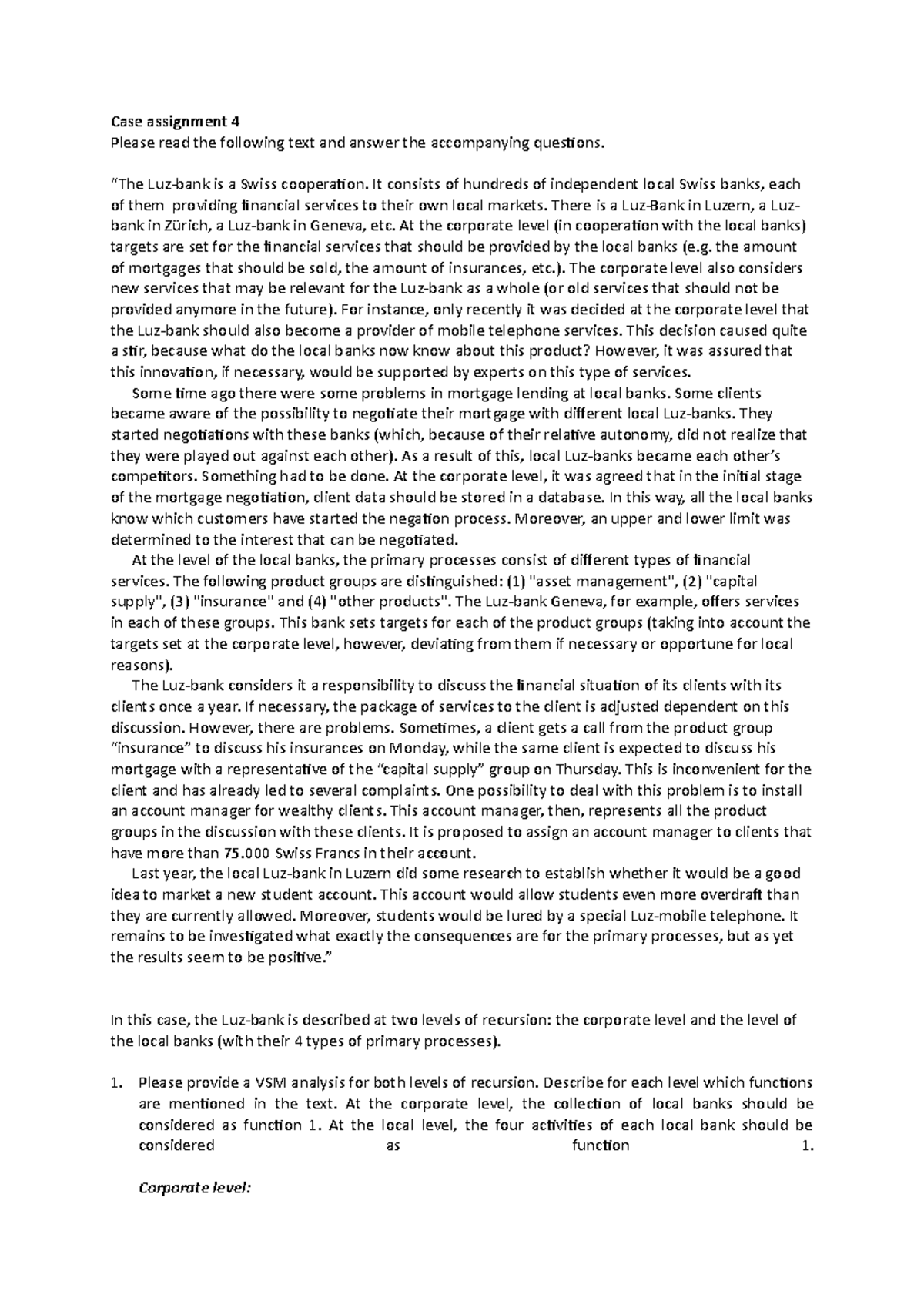 Case assignment 4 redelijk Systeem theorie Radboud Universiteit