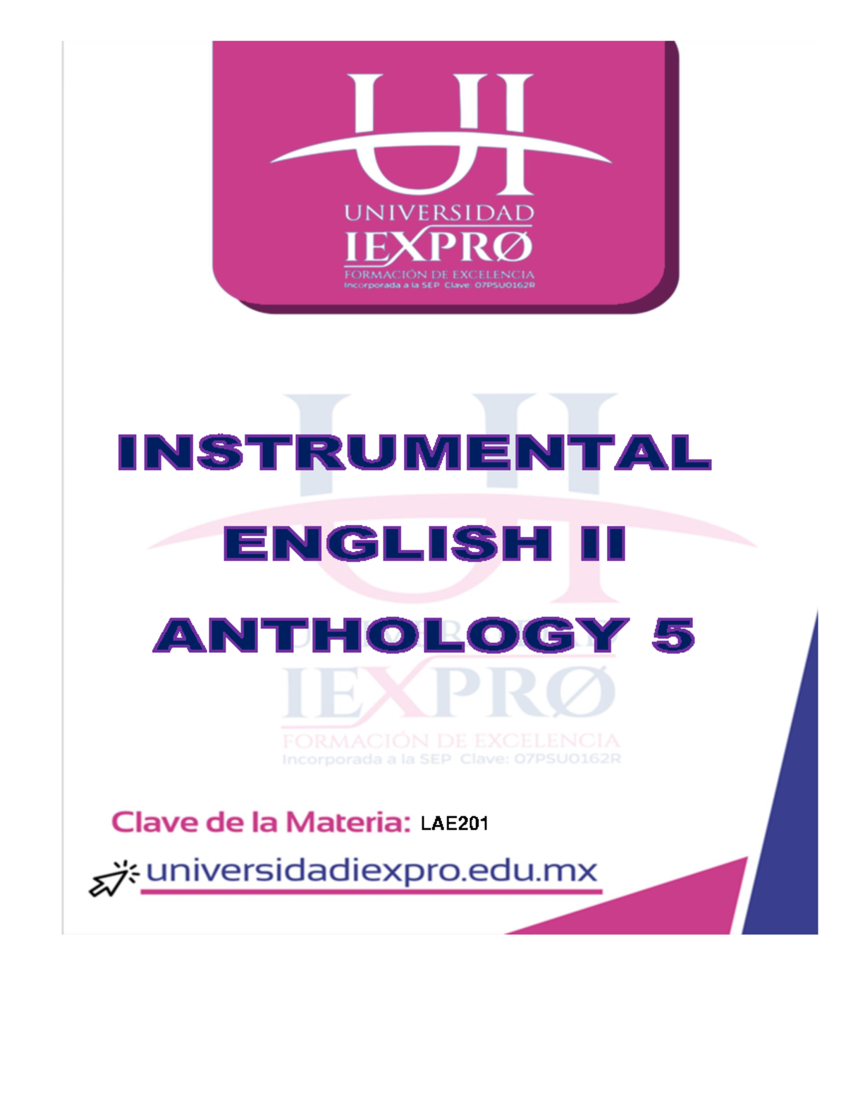 English II Anthology WEEK 05 - LAE 1 .1 8 Preposiciones de lugar ...