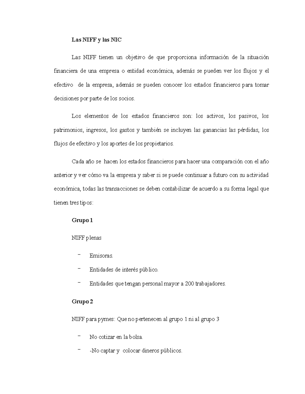 Las NIFF - Las Normas Internacionales de Información Financiera (NIIF ...