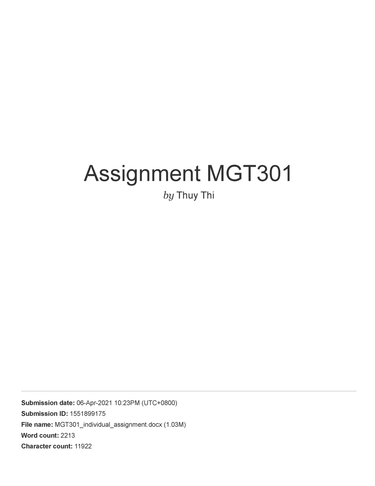 mgt 301 assignment no 2