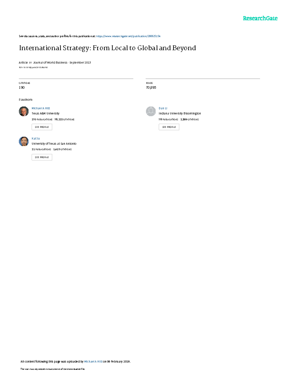 International Strategy-From Localto Globaland Beyond JWBinpress Hitt Li ...