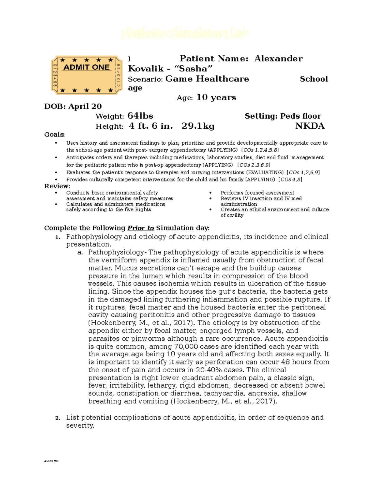 Editable alexander sasha Kovalik Ticket l Patient Name Alexander