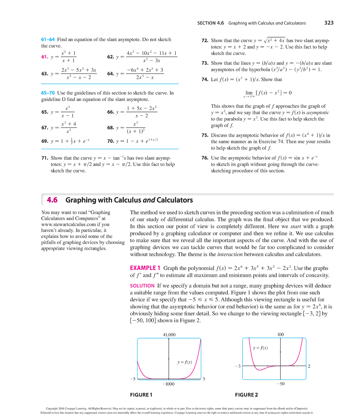 Mathh CH4-6 - Math Work - SECTION 4 Graphing With Calculus And ...