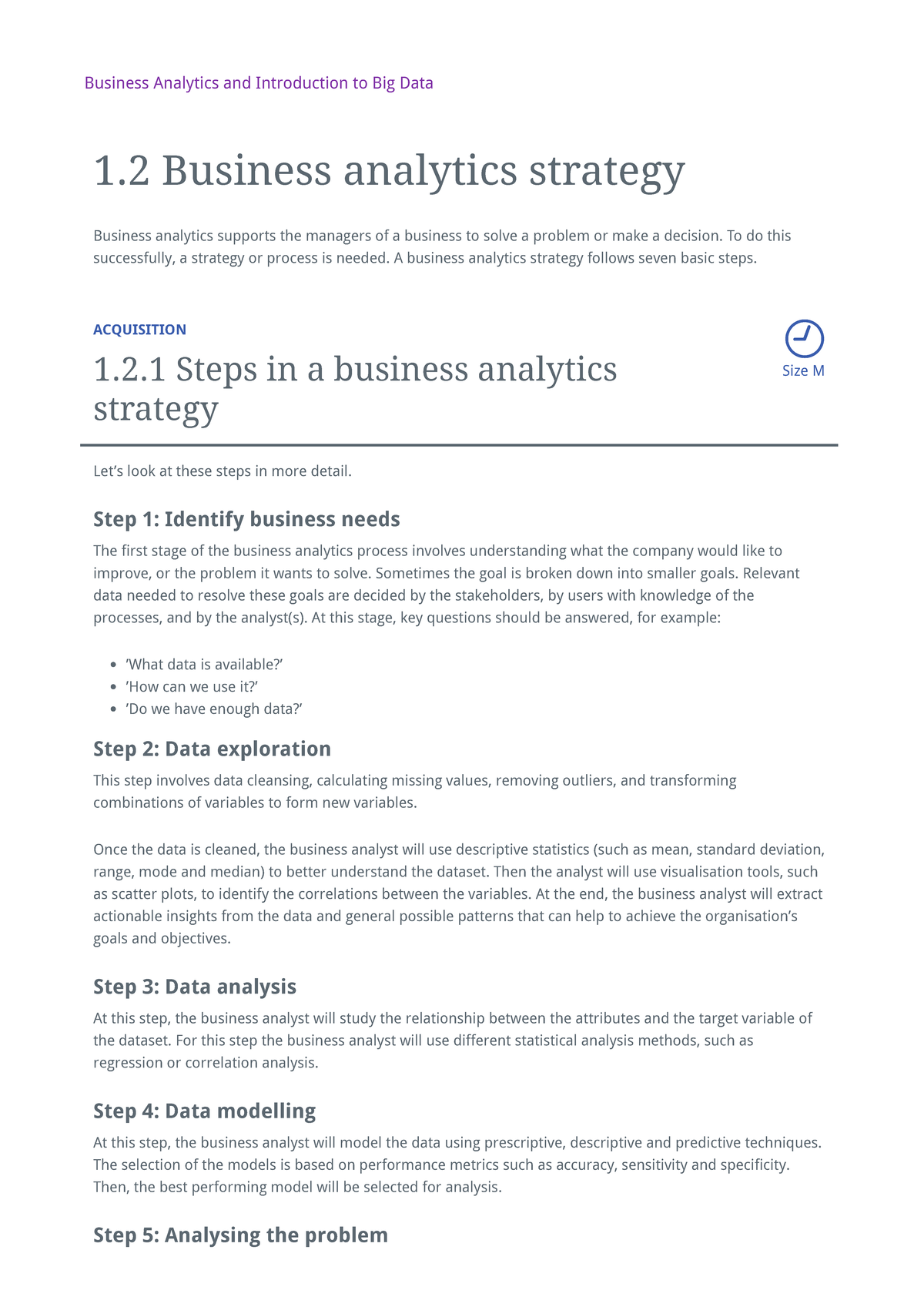 Business analytics strategy - Business analytics supports the managers ...
