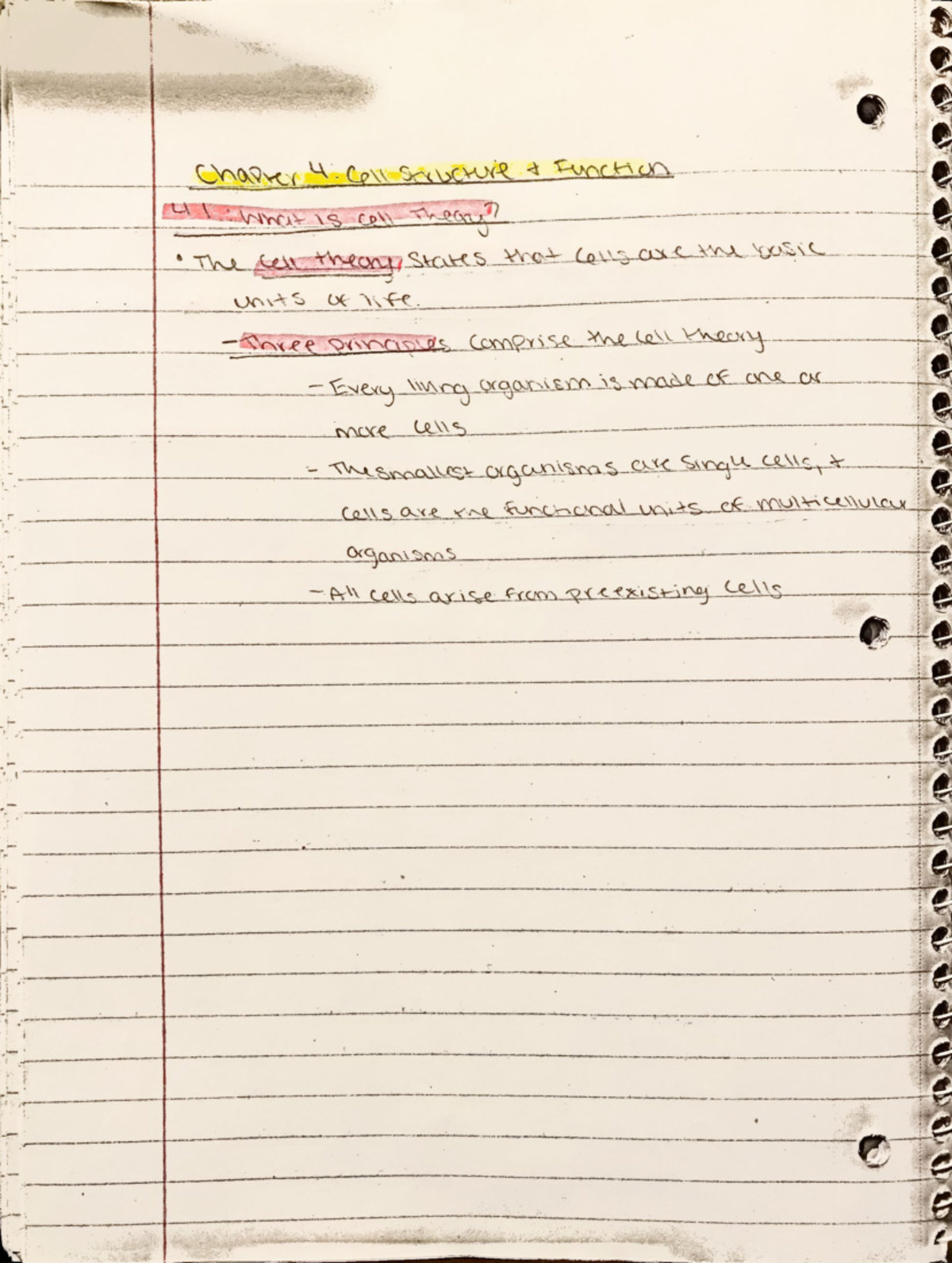 Chapter 4 bio lecture notes - BIO143 - Studocu