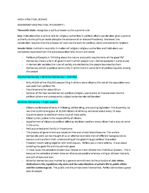 POSC 1000 Intro to Political Science - Introduction to the course: Why ...