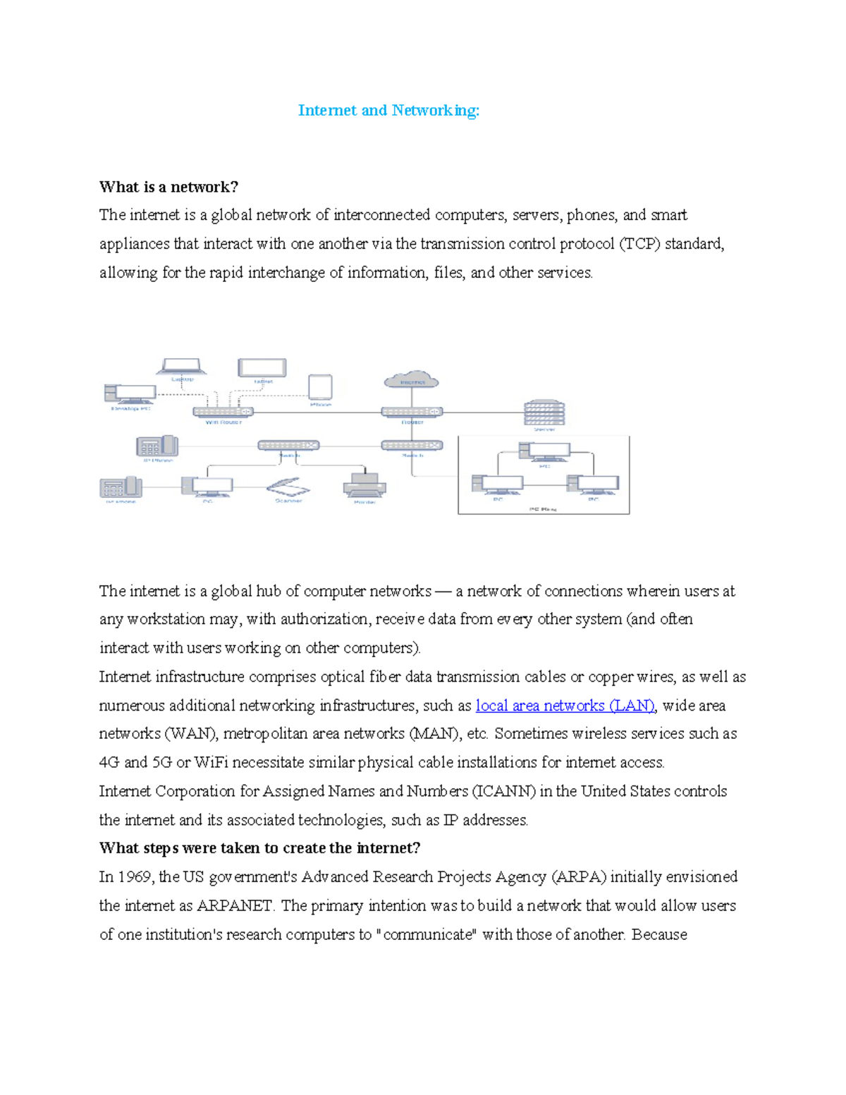 P6 and Networking and Networking What is a network