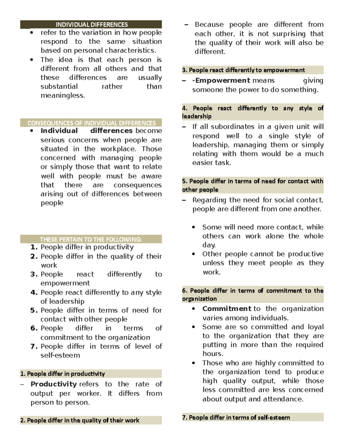 research paper about individual differences