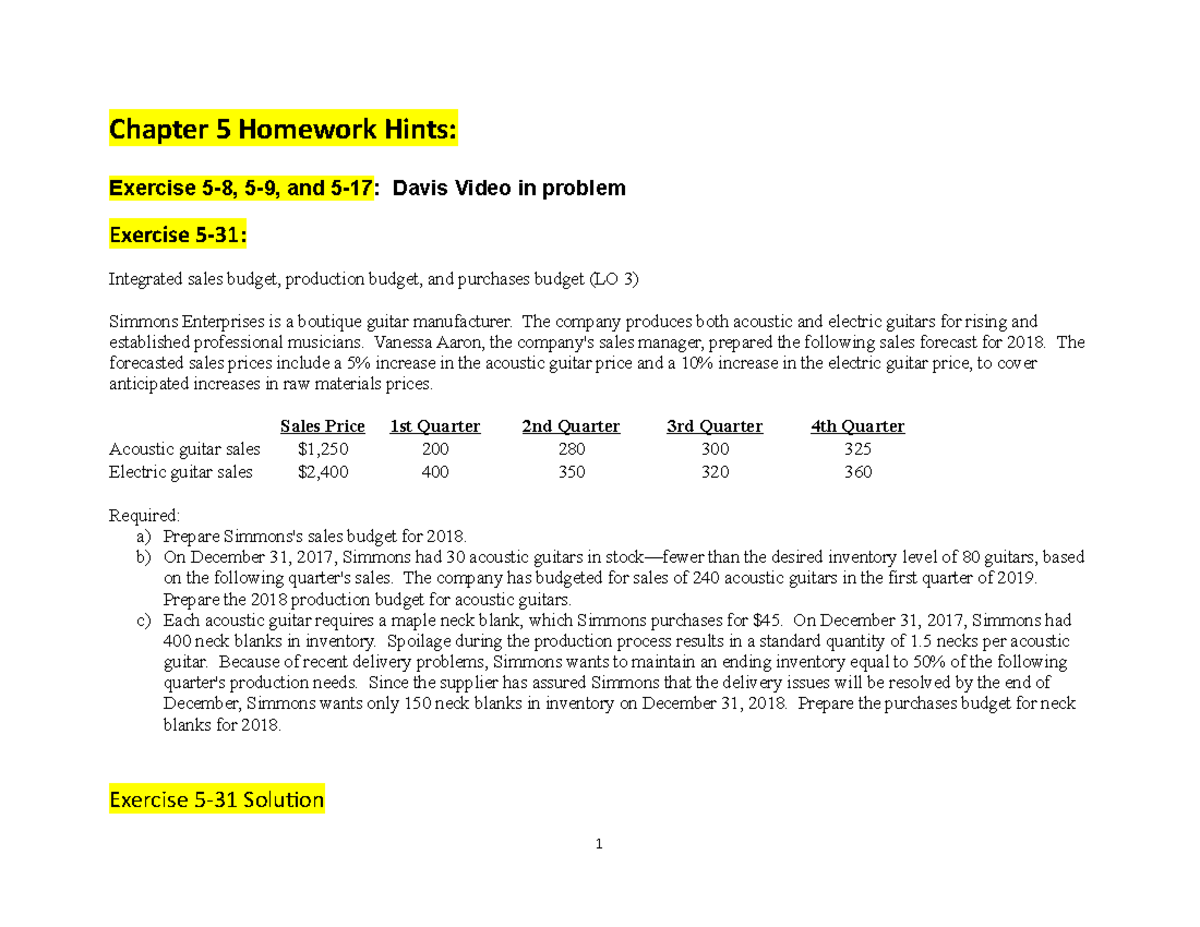 homework machine chapter 5