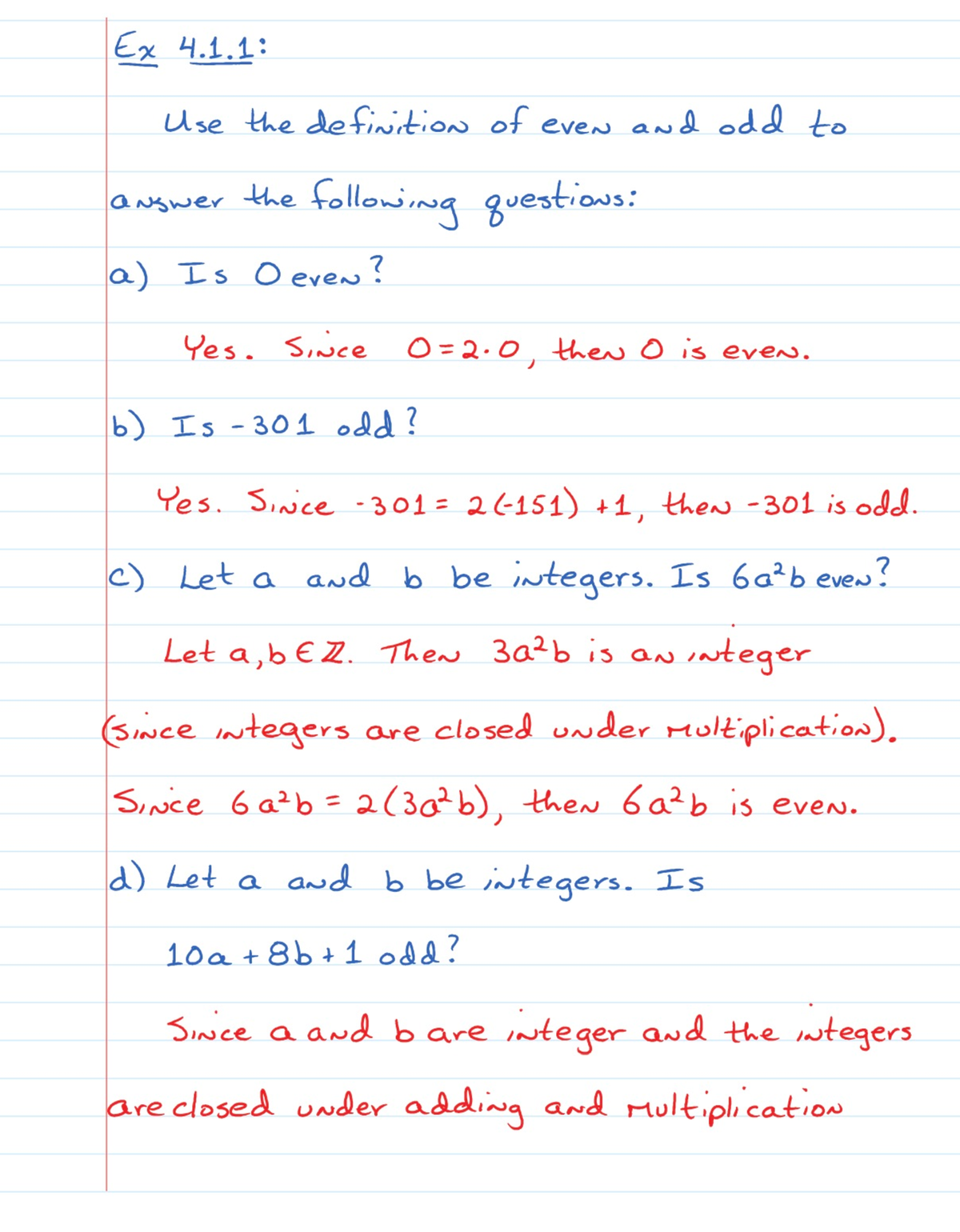 Lesson 4.1 Direct Proof And Counterexample - MATH 2310 - Studocu