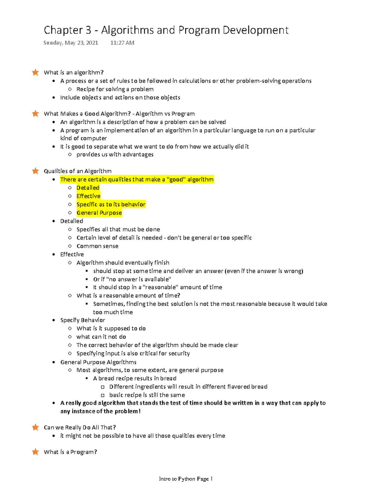 Chapter 3 - Algorithms and Program Development - What is an algorithm ...