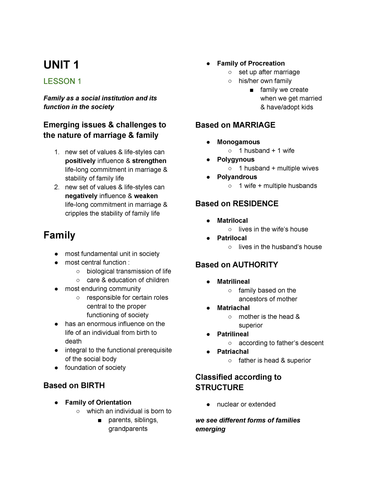 module-1-2-theology-notes-on-marriage-unit-1-lesson-1-family-as-a