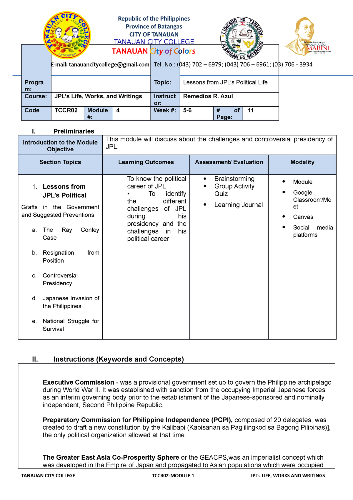 Azul-Learning Module-4 jpl - Progra m: Topic: Lessons from JPL’s ...