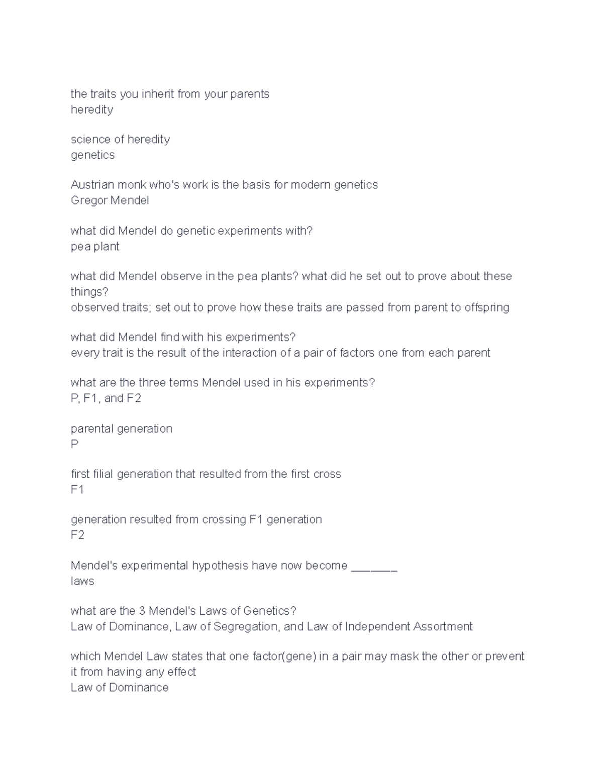 biology-chapter-11-notes-the-traits-you-inherit-from-your-parents