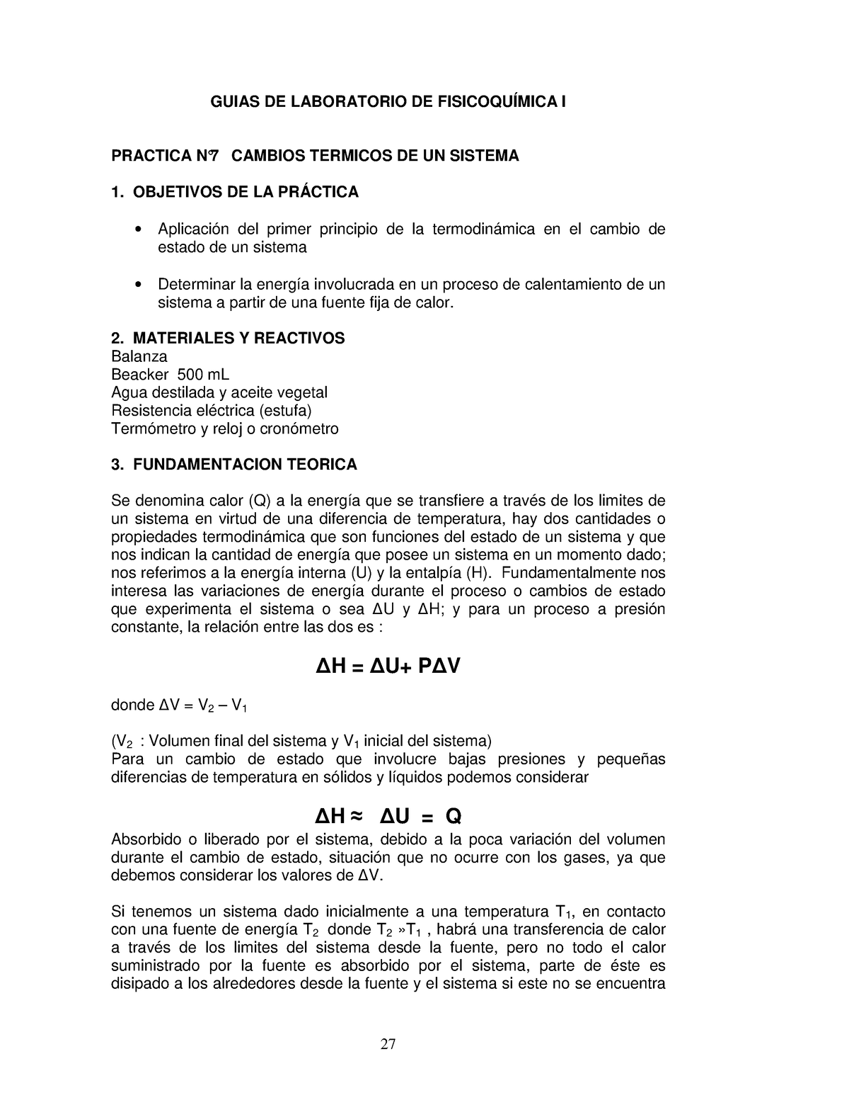 GuÍa 7 Fisicoquímica Guia Del Informe De Fisicoquimica Guias De Laboratorio De 3614