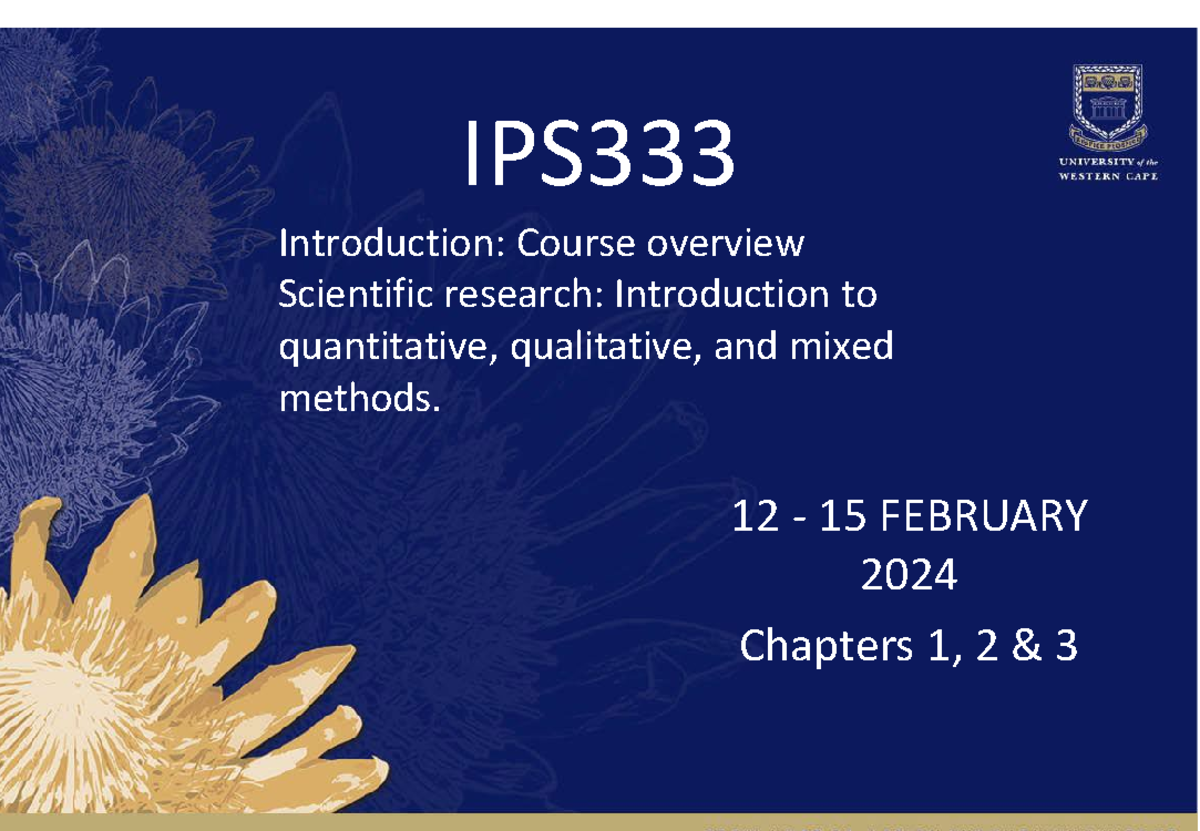 Week+1+IPS+333+Lectures+-+12-15+February+2024 - IPS Introduction ...