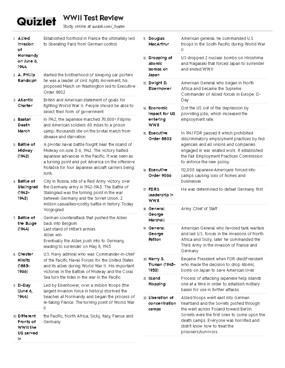 WWII Quizlet Review Ww2 Allied Invasion Of Normandy On June 6 1944   Thumb 1200 1553 