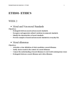 Ethics - materials - ETHICS Ethics - a branch of philosophy that ...