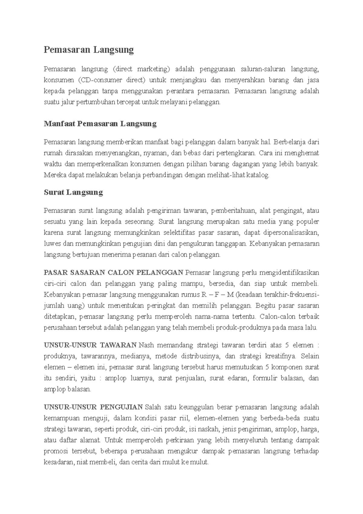 240 250 A Summary Manajemen Pemasaran Mnp201 Unair Studocu