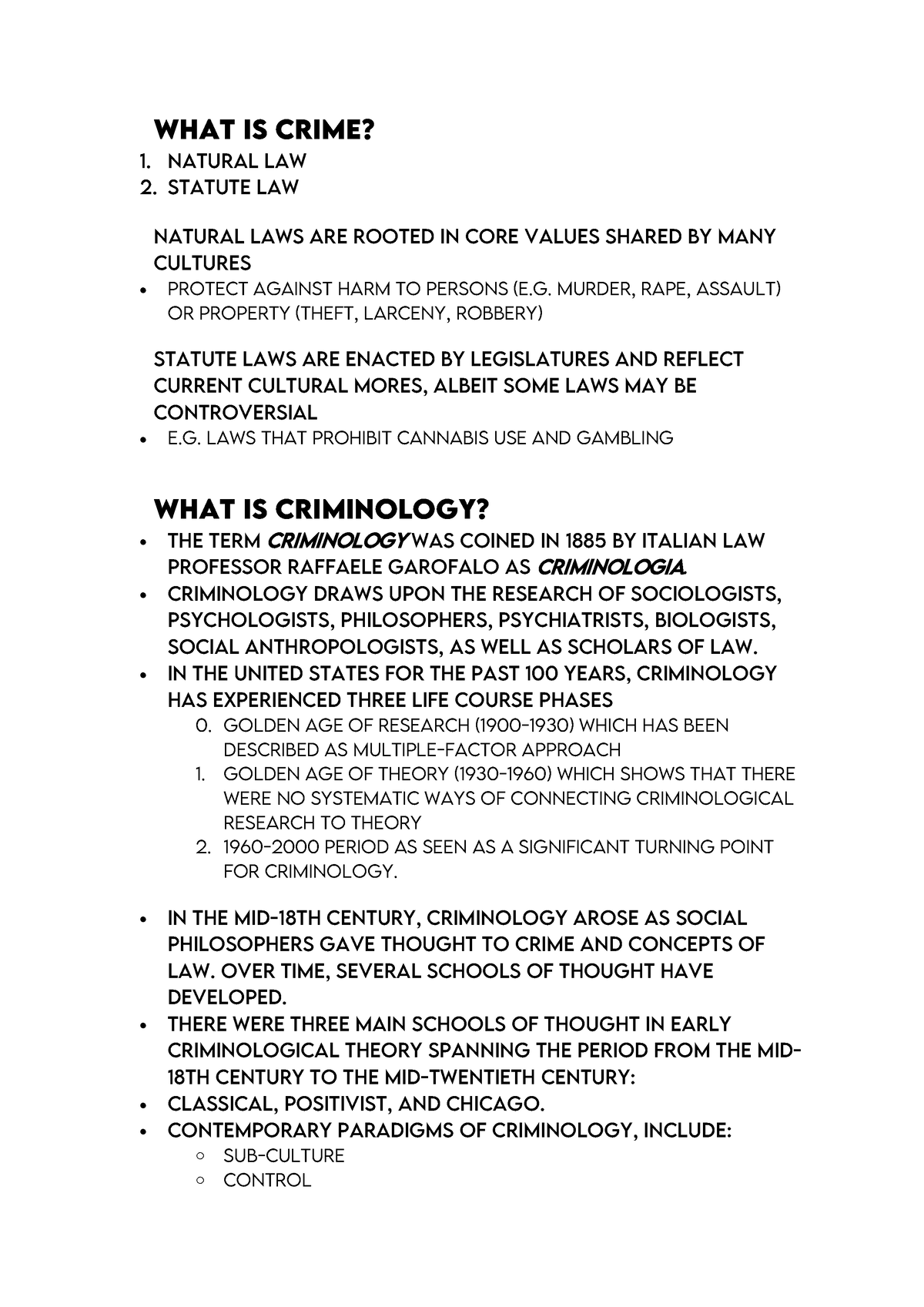 intro-to-crim-lesson-1-notes-1-what-is-crime-natural-law-statute-law