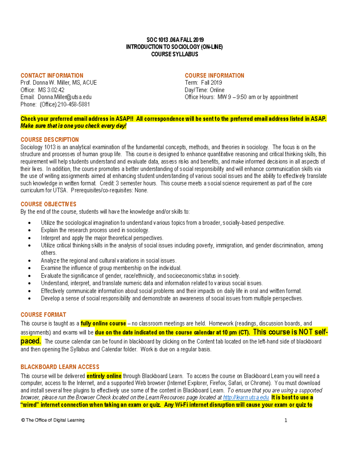 Syllabus - Warning: TT: Undefined Function: 32 © The Office Of Digital ...