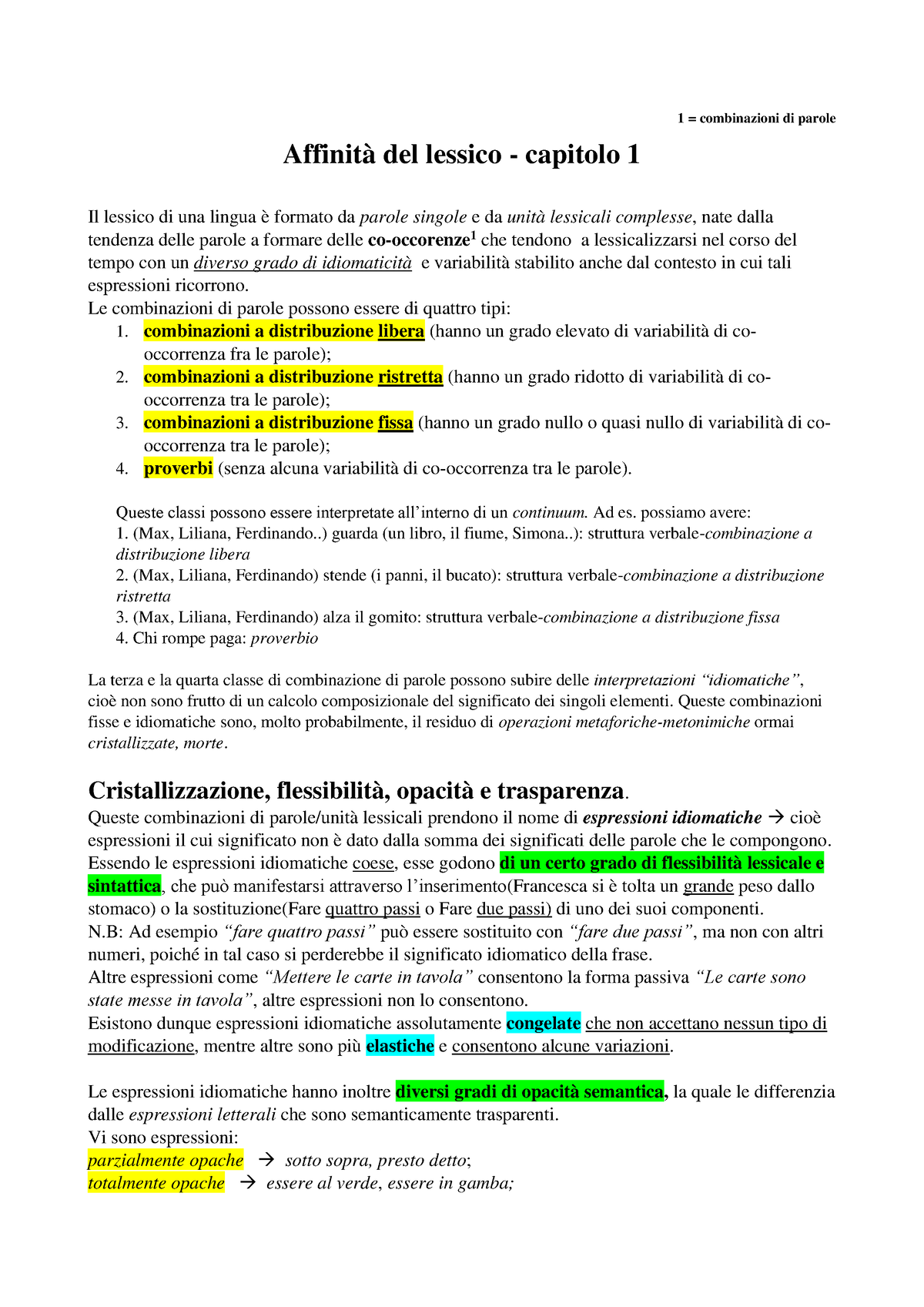 Affinità Del Lessico 1-convertito - 1 = Combinazioni Di Parole Affinità ...