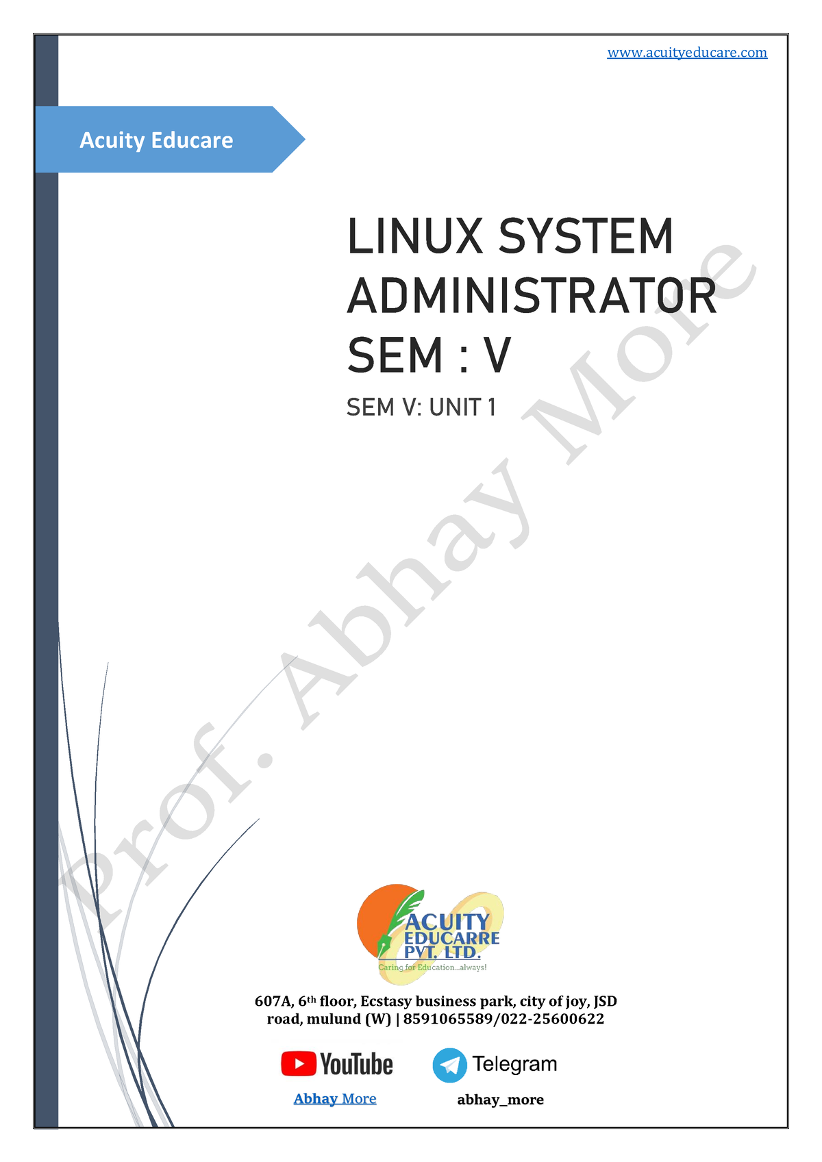 Linux Unit 1 - Bsc. Information Technology - MU - Studocu