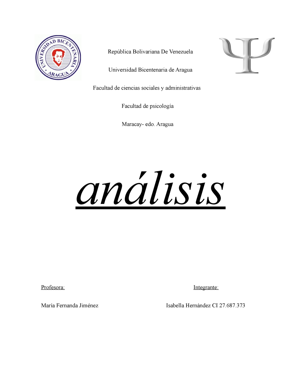 Analisis De Desarrollo República Bolivariana De Venezuela Universidad Bicentenaria De Aragua 3132