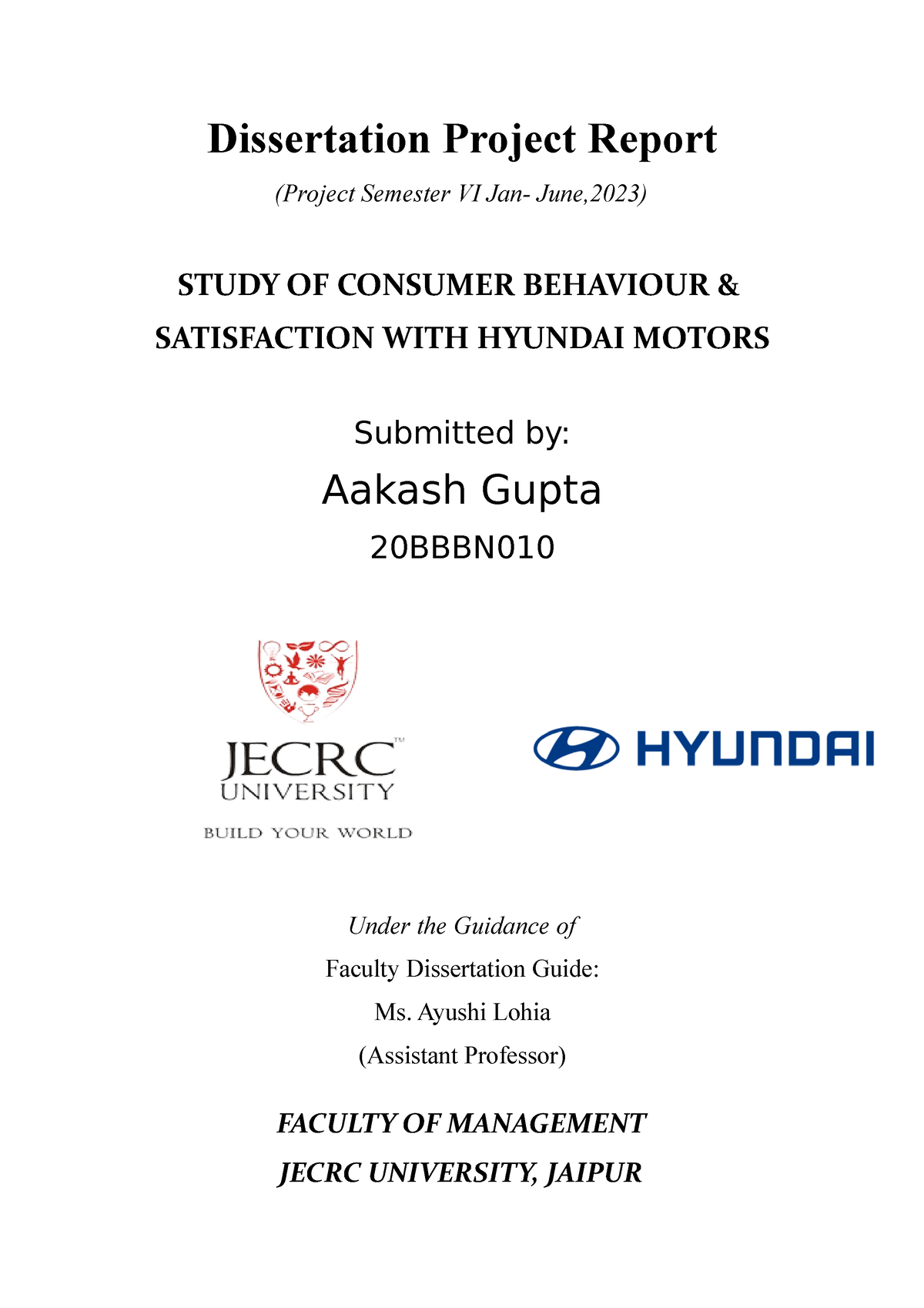 dissertation on customer satisfaction