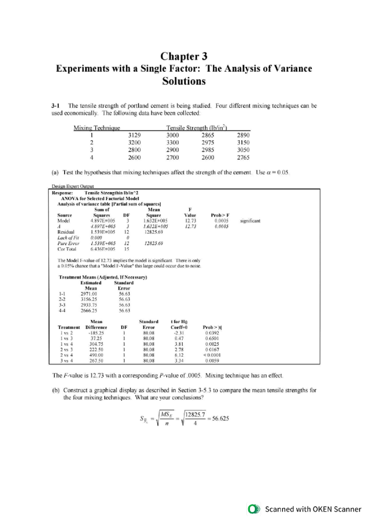 The Analysis of Variance - Mathematics - Studocu