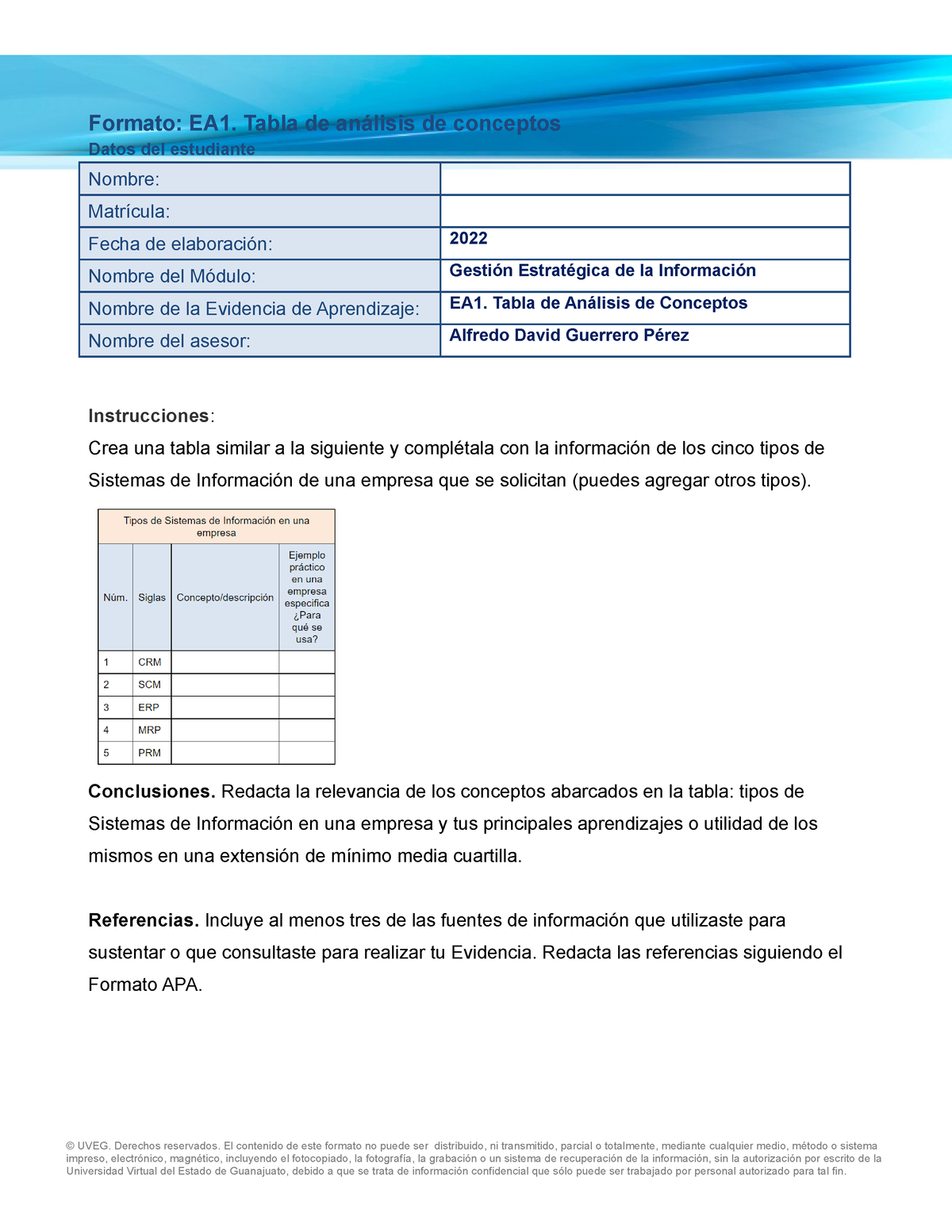 EA1 Tabla De Análisis De Conceptos - Formato: EA1. Tabla De Análisis De ...