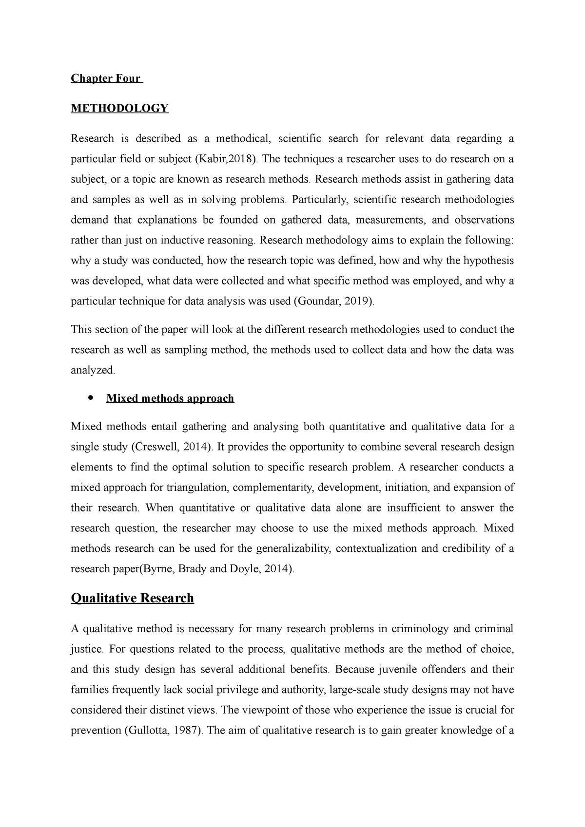 methodology chapter 4