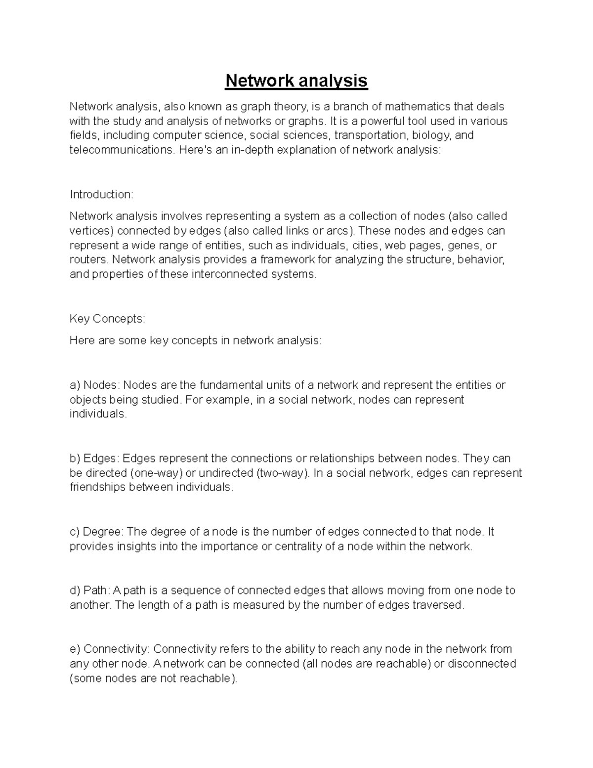 Network analysis - Network analysis Network analysis, also known as ...