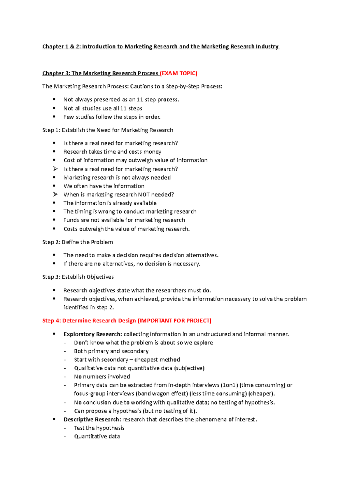 MarketingResearchnotes Chapter 1 & 2 Introduction to Marketing