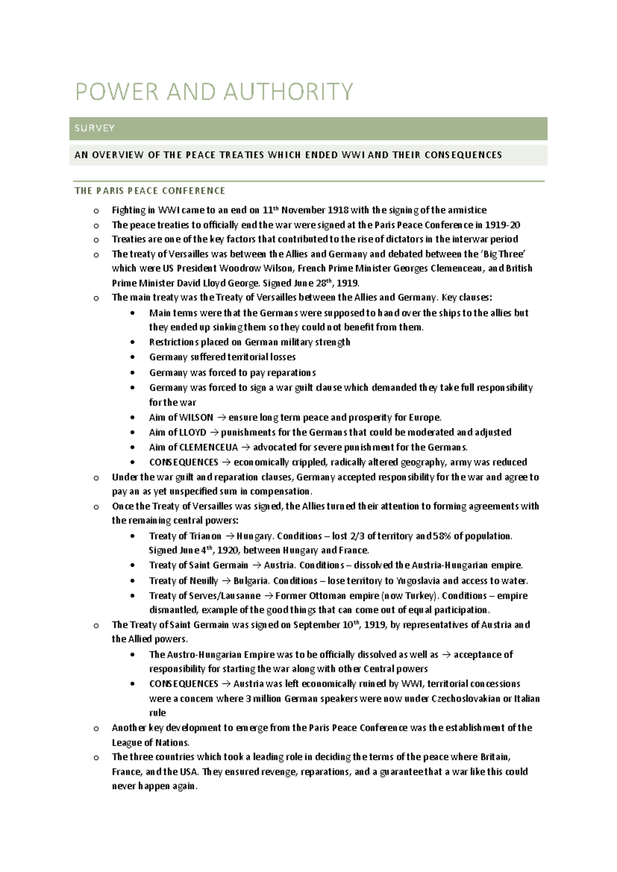 1A. Power AND Authority Notes - POWER AND AUTHORITY SURVEY AN OVERVIEW ...