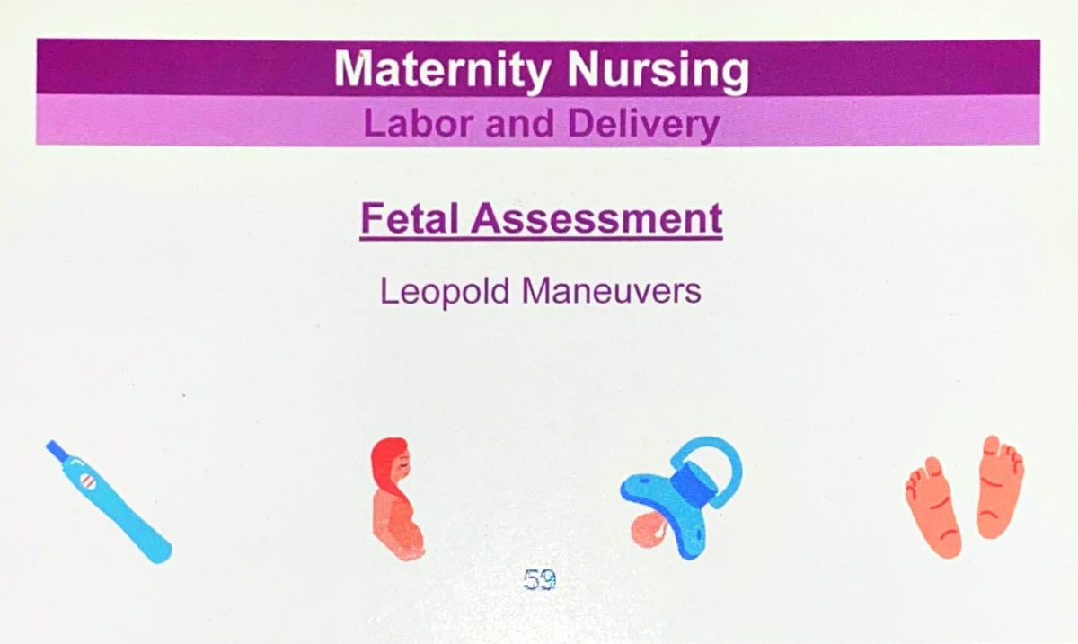 Chapter 9 - Assesing the fetus - Maternity Nursing Labor and Delivery ...