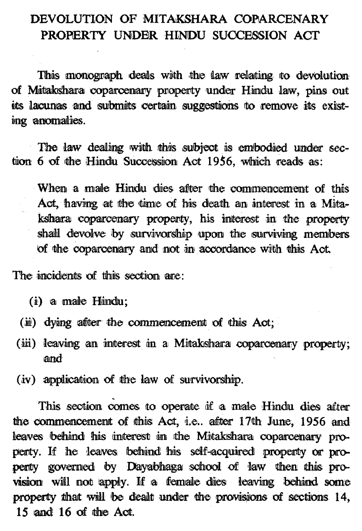 devolution-of-mitakshara-coparcenary-property-under-hindu-succession