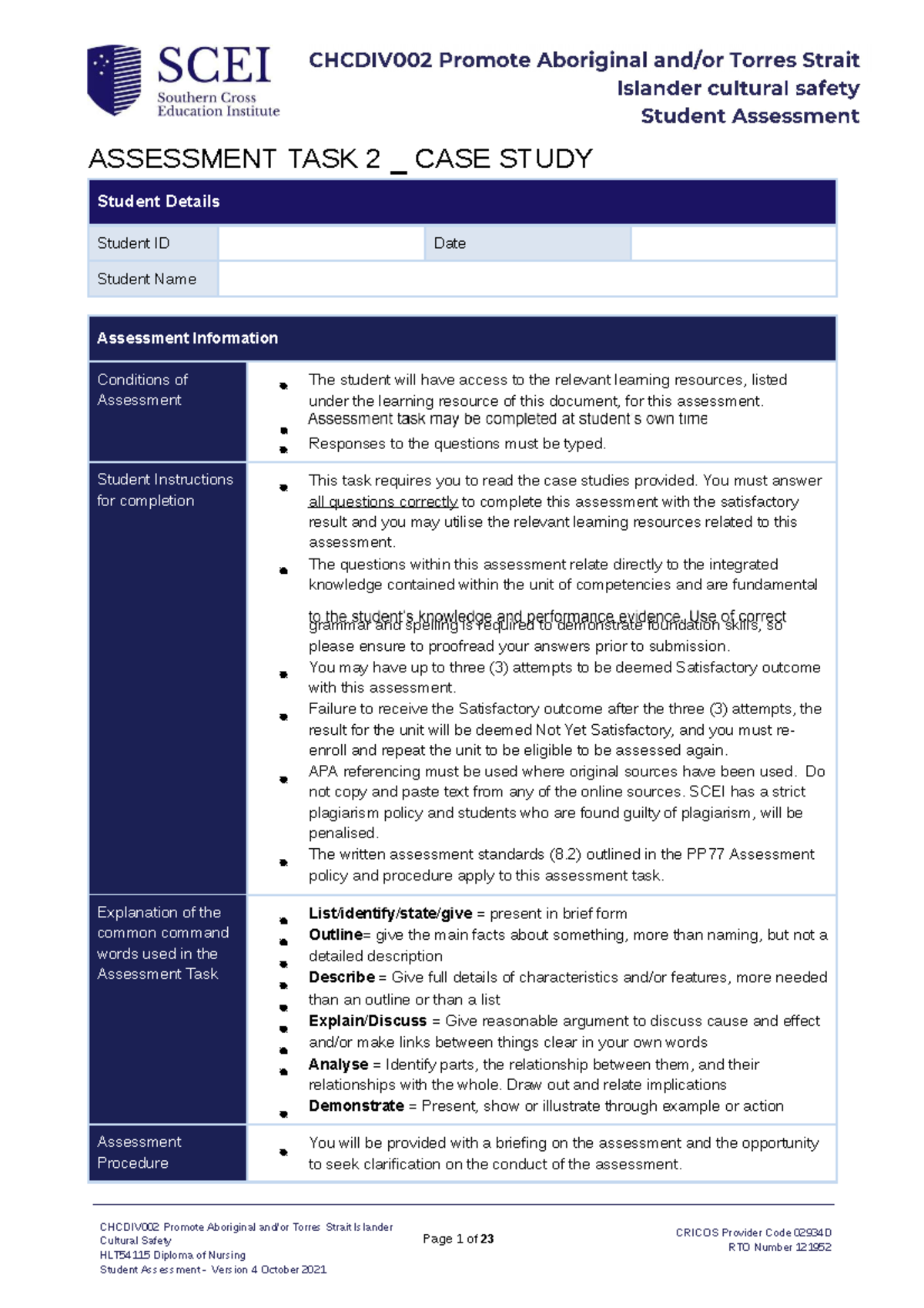 university case study assessment