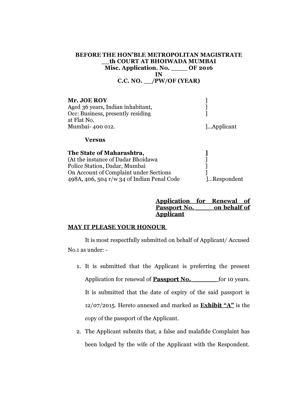 application-for-renewal-of-passport-before-the-hon-ble-metropolitan