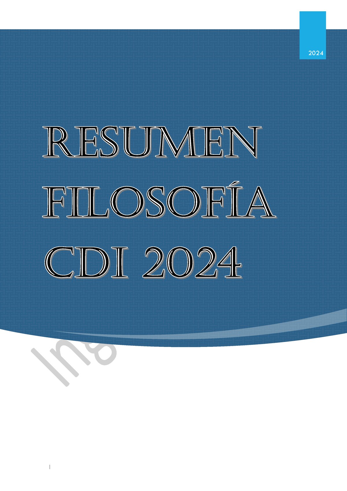 Resumen Filosofia CDI 2024 Resumen 2024 2 MODULO N∞ 1