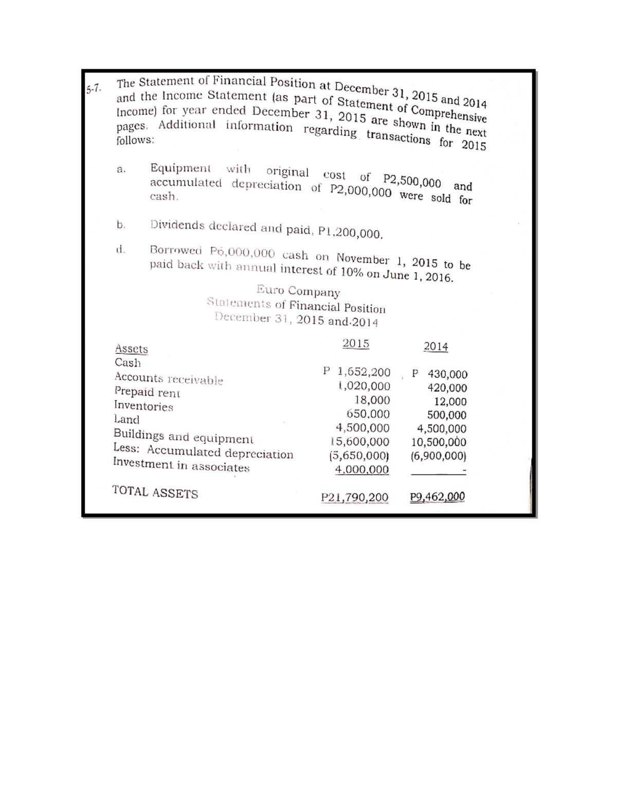 CASH-FLOW- Problem Solving and Answers (Intermediate Accounting ...