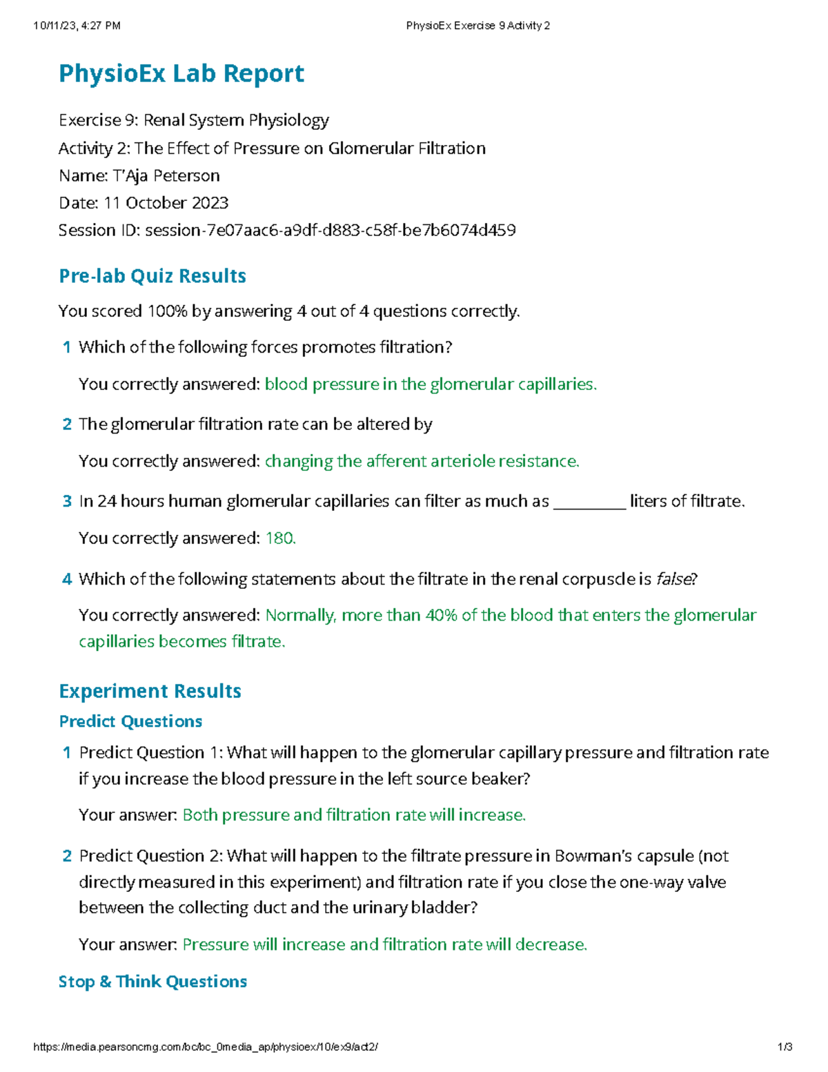 Physio Ex Exercise 9 Activity 2 - Pearsoncmg/bc/bc_0media_ap/physioex ...