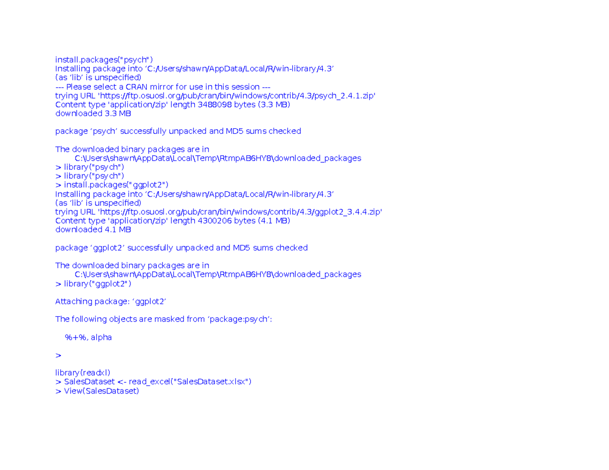 R Outputs GCU B - install(