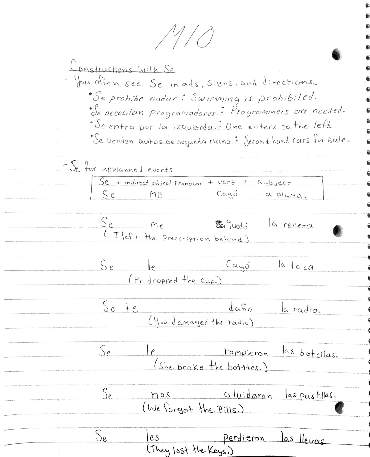 SPN-1121 - Lecture Notes, Some Assignment Work, And Coursework Too ...